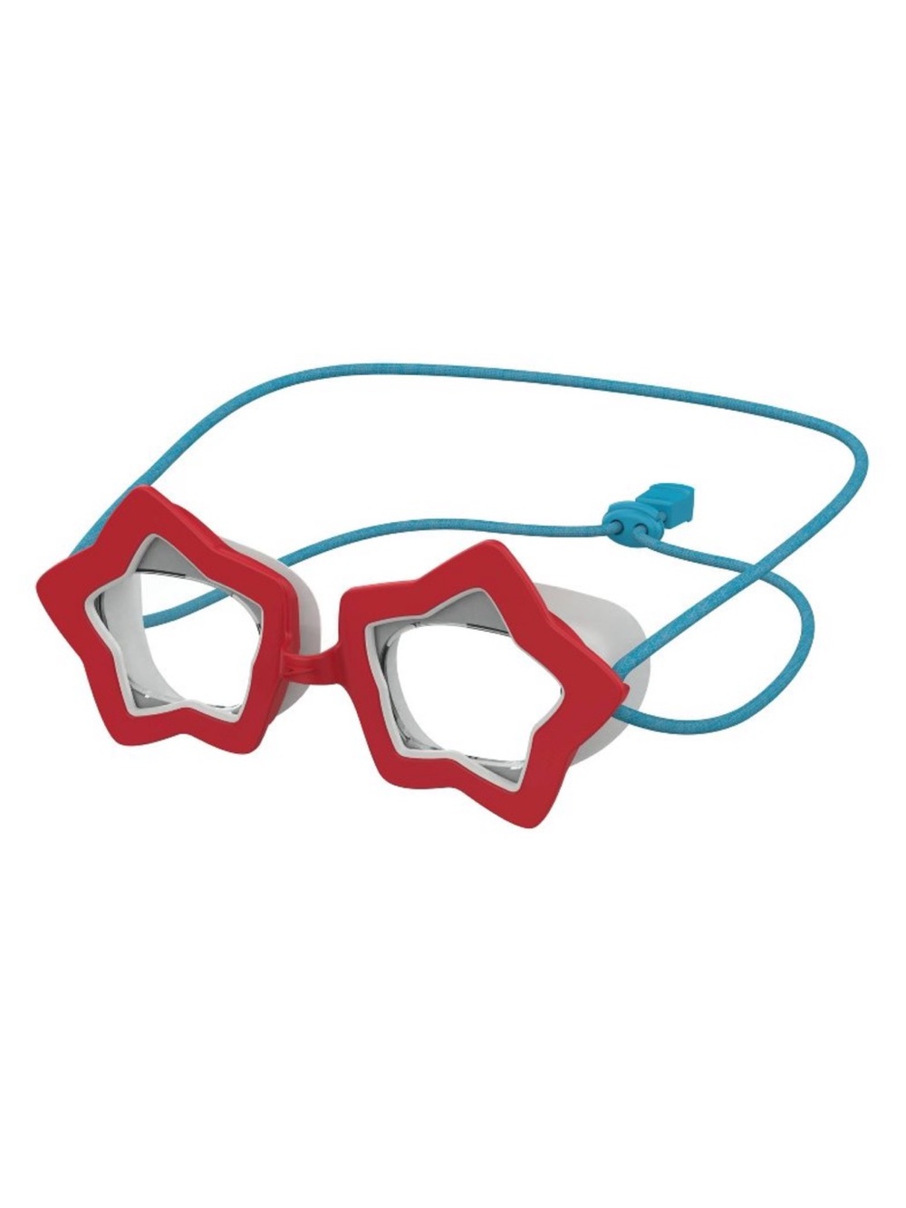 Speedo Kids Star-Shaped Red Swimming Goggles with Bungee Strap